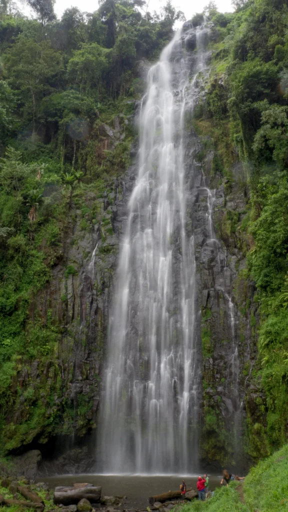 Wodospady Materuni w Tanzanii